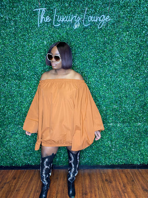 Cuff It Dress- Camel